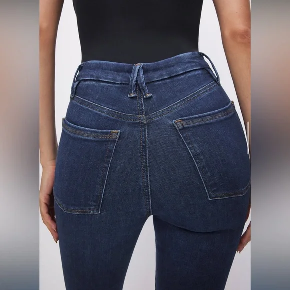 Good American POWER STRETCH PULL-ON SKINNY JEANS L - Picture 11 of 13